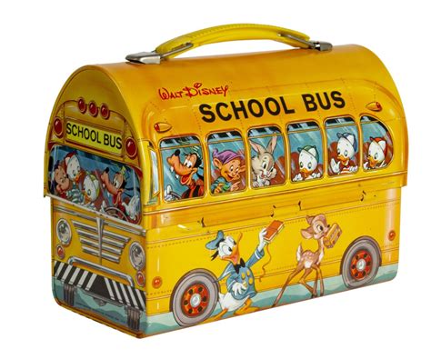 walt disney metal school bus lunch box|disney bus lunch box.